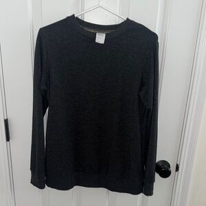 Stars Above Charcoal Crew Neck Pajama Top